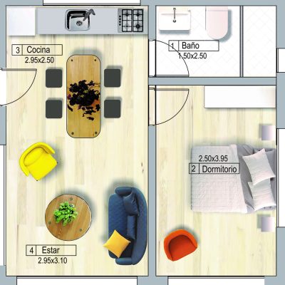 1 dormit - color 1 dormit - color